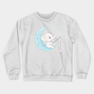 itty bitty elephant Crewneck Sweatshirt